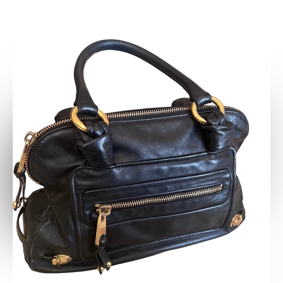 MARC JACOBS Leather Shoulder Bag black - Picture 1 of 11